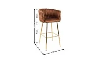 Scaun Bar KJC365 Maro & Picioare Aurii 1