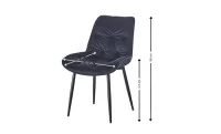 Scaun Living KJC0357 Negru 2