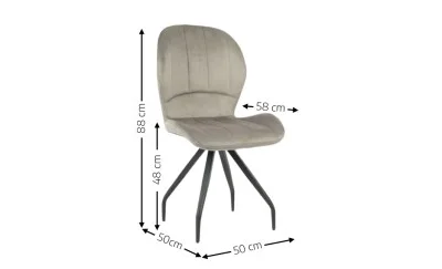 Scaun Living KJC0360 Gri
