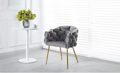 Scaun Living Tapitat KJC15 Gri