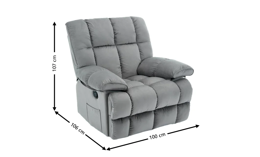 Fotoliu cu Recliner KJC4423 Gri 1