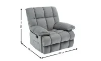 Fotoliu cu Recliner KJC4423 Gri 1