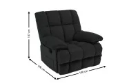Fotoliu Rotativ cu Recliner KJC4423 Negru 1