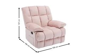 Fotoliu cu Recliner KJC4423 Roz