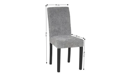 Scaun Living KJC5698 Gri cu Picioare Negre