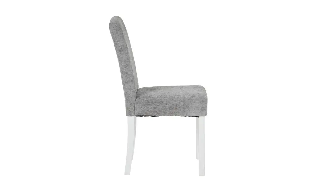 Scaun Living KJC5698 Gri cu Picioare Albe 4