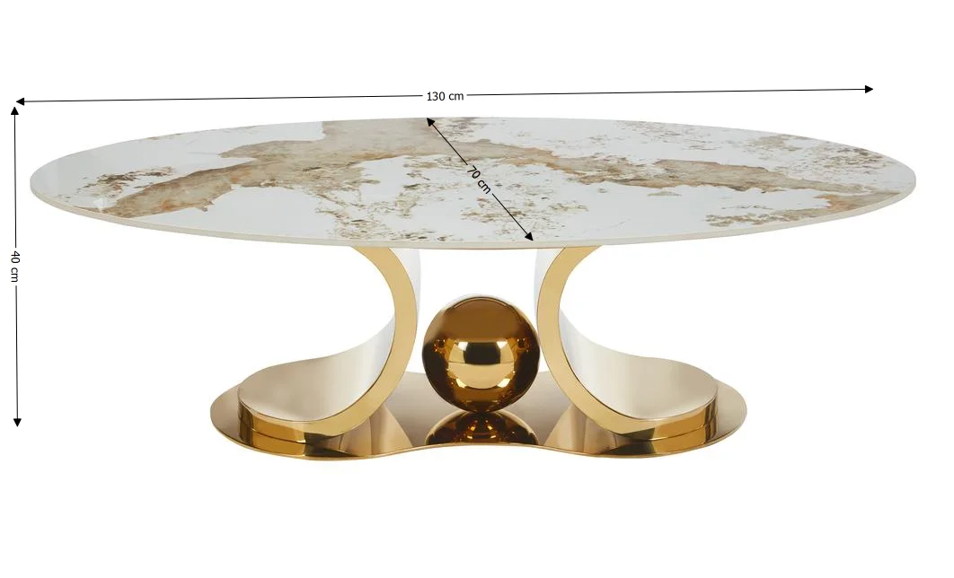 Măsuță Cafea KJCT5332 Pandora/Gold 2