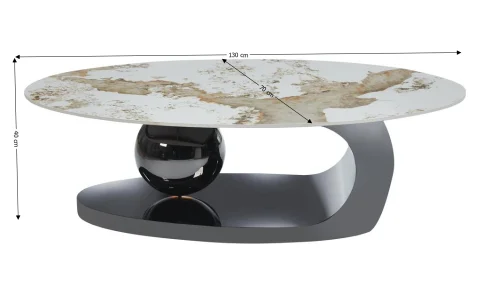 Măsuță Cafea KJCT5343 Pandora/Black