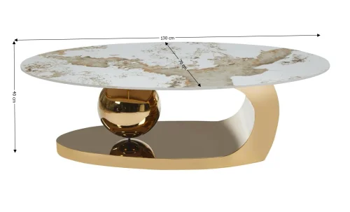 Măsuță Cafea KJCT5330 Pandora/Gold