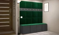Cuier Hol Luca 13, Grafit/Verde - Manila 35