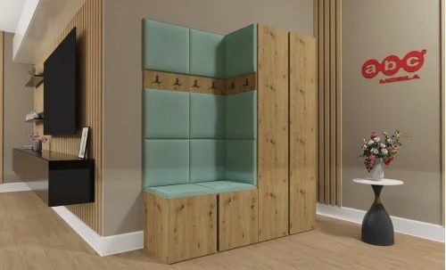 Cuier Hol Luca 2, Artisan/Verde menta - Manila 11