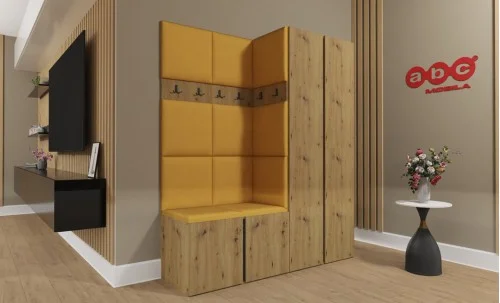 Cuier Hol Luca 2, Artisan/Galben - Manila 32