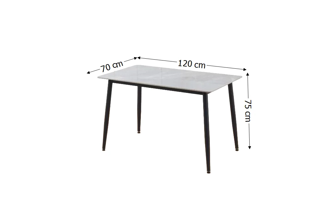 Set Masă Living cu 4 Scaune KJD6314 Gri