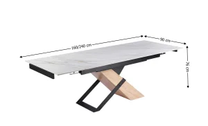 Masa Living Extensibila cu Blat Alb KJCT4713