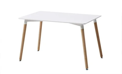 Set Masă Living SL673 Albă cu 6 Scaune de Living J901 Maro