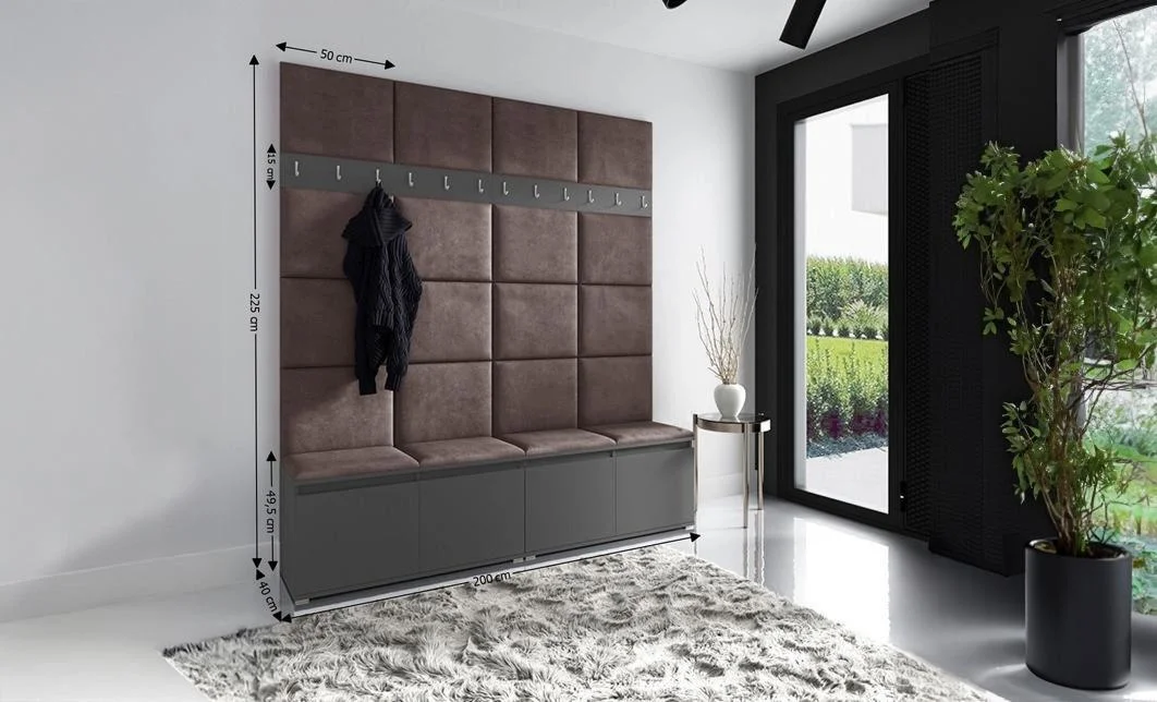 Cuier Hol Max 4, Grafit/Maro - Trinity 8 1