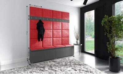 Cuier Hol Max 4, Grafit/Rosu - Trinity 9