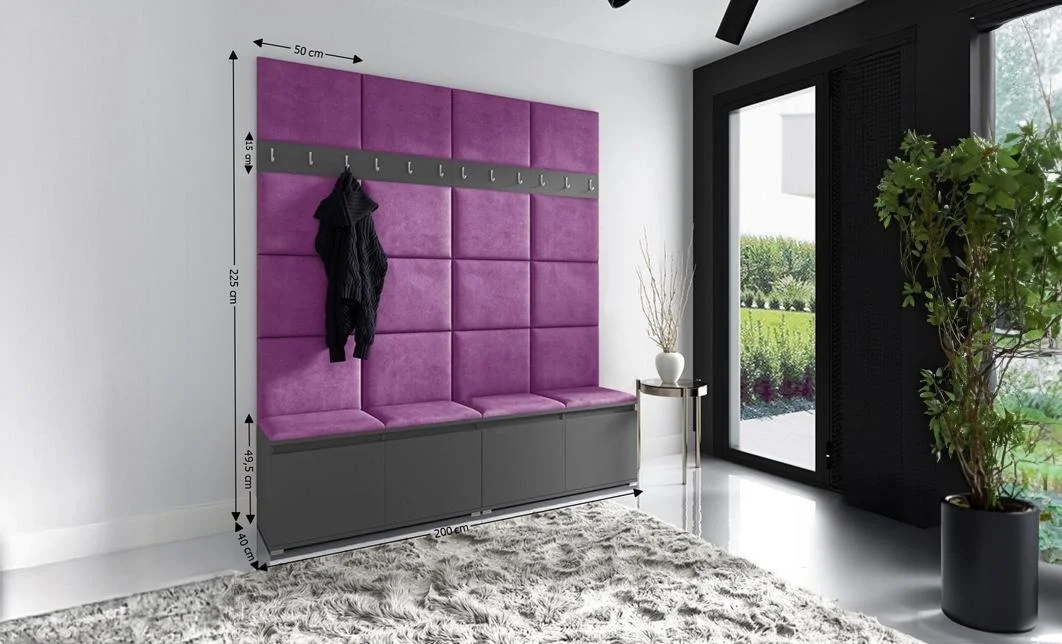 Cuier Hol Max 4, Grafit/Mov - Trinity 11 1