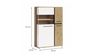 Vitrina Living Molto Alb Artisan ML2a