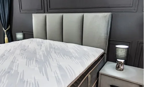 Pat Tapitat Confort PED Gri 160x200