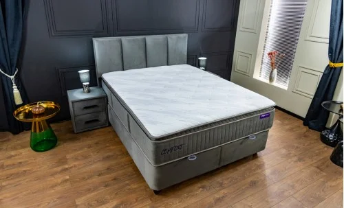 Pat Tapitat Confort PED Gri 160x200