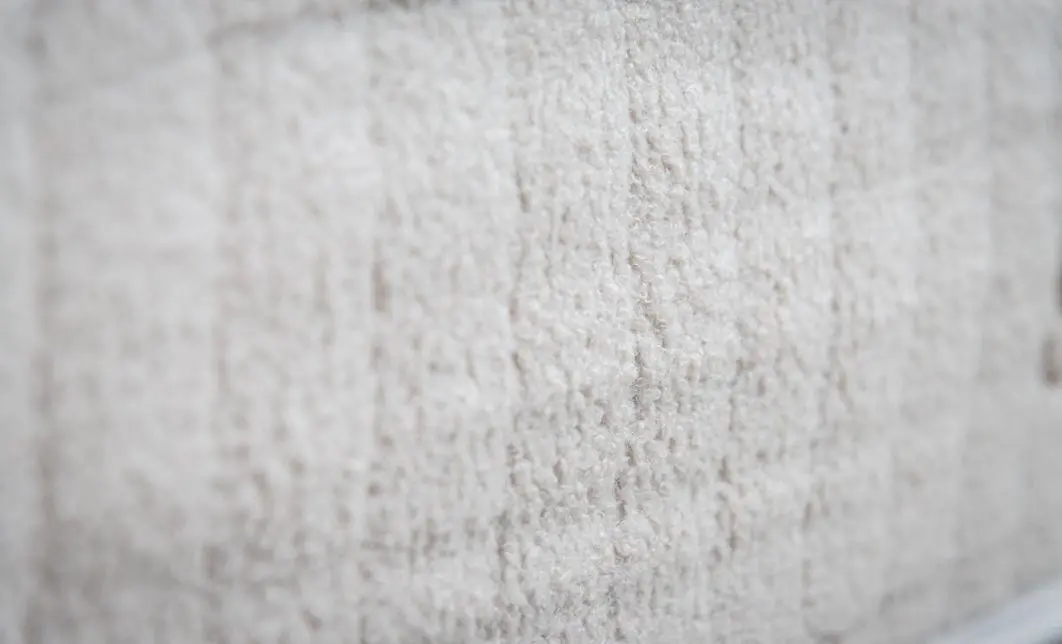 Set Pat Tapitat cu Saltea si Somiera Split Gri Deschis, 160x200