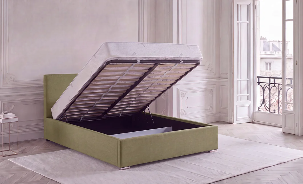Set Pat Fresh cu Saltea Aloe Vera și Somieră Rabatabilă, 160x200, Verde Olive  2