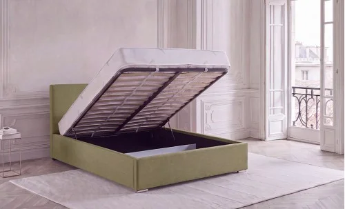 Set Pat Fresh cu Saltea Aloe Vera și Somieră Rabatabilă, 160x200, Verde Olive 