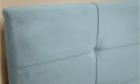 Set Pat Tapițat Fresh cu Saltea Bonell Aloe Vera și Somieră Rabatabilă, Gri Albăstrui 180x200 6