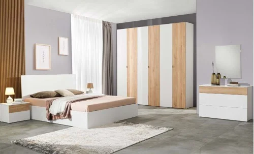 Dormitor Modern Patrizia cu Dulap 6 Uși 