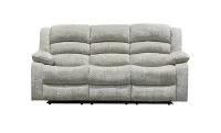 Set canapea cu 2 fotolii sistem recliner Comfort Lux White, Bej 4