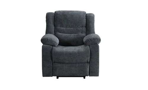 Set canapea cu 2 fotolii sistem recliner Comfort Lux Black, Gri