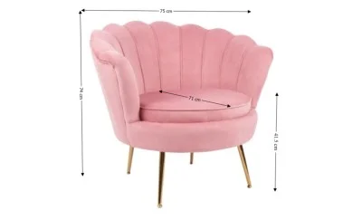 Fotoliu Marbella KJL2140 Roz
