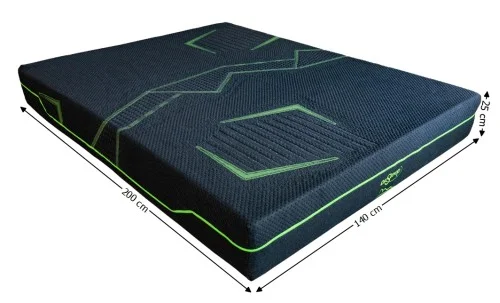 Saltea Memory ''DR SLEEP'' HR Black, 140x200x25cm