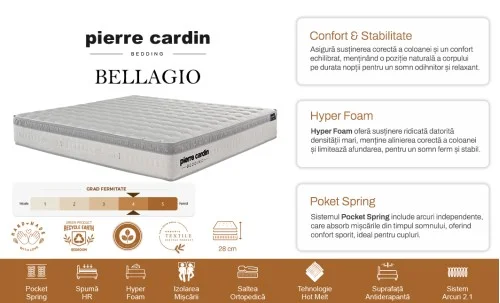  Pierre Cardin - Saltea Bellagio 160x200