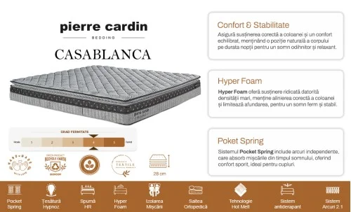  Pierre Cardin - Saltea Casablanca 180x200