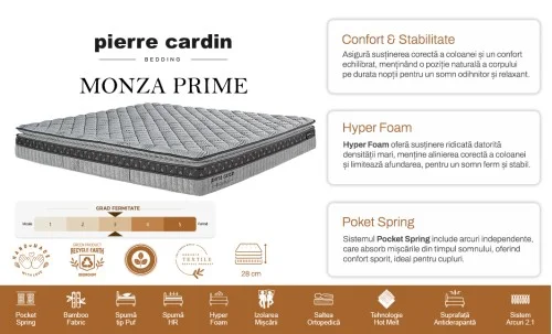  Pierre Cardin - Saltea Monza 180x200