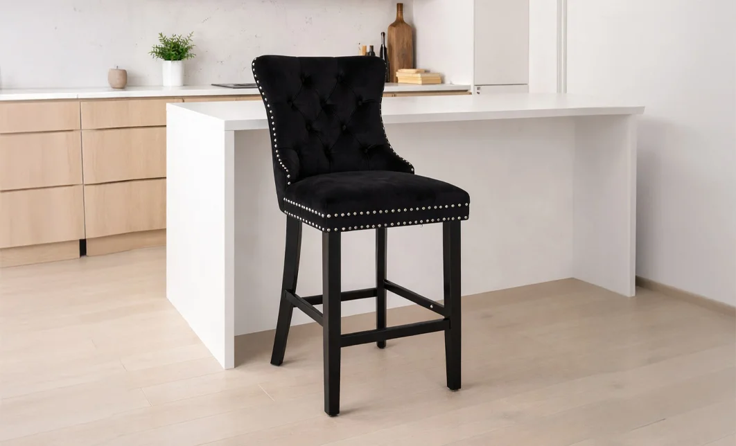 Scaun Bar KJC10177 Negru 2