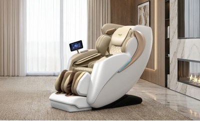 Fotoliu de Masaj A100 Alb, Masaj 3D, Șină SL Ultra-Long, Zero Gravity, Stretching, Încărcare Wireless