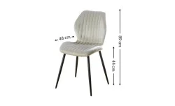 Scaun Living Tapitat KJC104 Beige