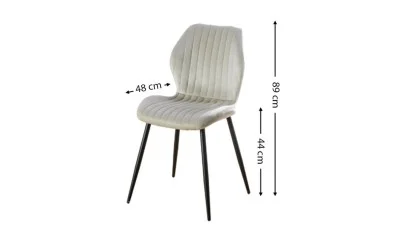 Scaun Living Tapitat KJC104 Beige