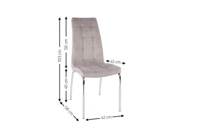 Scaun Living F630 Gri