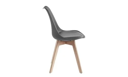 Set Masă Living SL673 Albă cu 6 Scaune de Living J900 Gri
