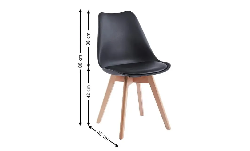 Set Masa Rotunda DT08 Alba cu 4 Scaune J900 Negre 3