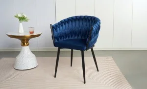 Scaun Living Tapitat KJC11 Albastru