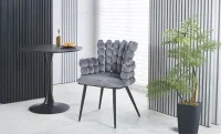 Scaun Living Tapitat KJC374 Gri