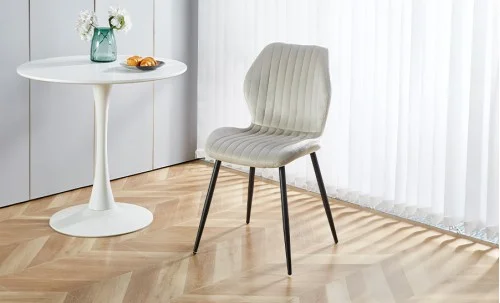 Set 2 Scaune Living Tapițate KJC104 Bej