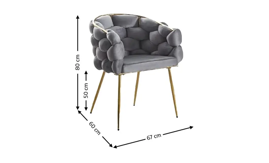 Scaun Living Tapitat KJC15 Gri 1