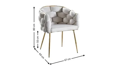 Scaun Living Tapitat KJC15 Bej