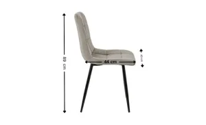 Scaun Living Tapitat KJC37 Bej